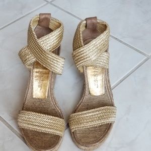 Jean-Michel Cazabat Pamela Stretch Wedge Sandals